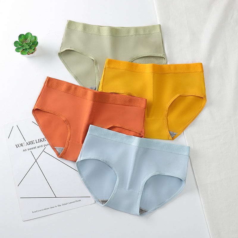 Underwear Middle Waist Women Briefs Plus Size L-XXL Soft Breathable Comfy Underwear seluar dalam wanita