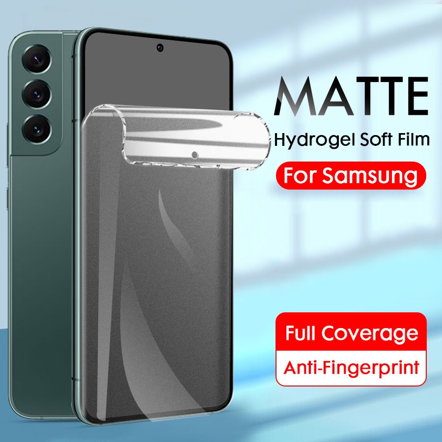 Hydrogel TPU Film Matte Screen Protector For Samsung Galaxy S20 S21 S22 S23 Plus Note 20 Ultra FE 10 S10 S8 S9 Plus 9 8 A13 A23 A33 A24 A34 A54 A53 A73 A03 A50s A30s A12 A11 A72 A31 A22 A51 A02s A03s 