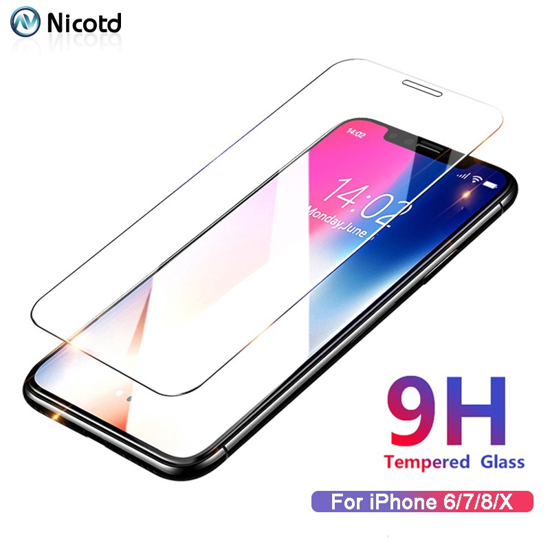 For iPhone 7 XS XS MAX X 8+ 14 PLUS HD Clear GLASS FOR IPHONE 11 PRO MAX Tempered Glass Film for iphone 12 pro max / 12 mini for iphone 13 / 13 Pro Max screen protector 14 Pro