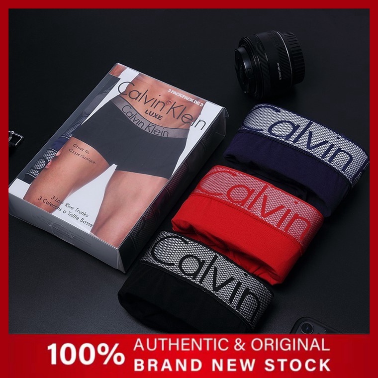 Overseas Men's Briefs (1 pack 3 pieces + box) 100% breathable fabric absorb sweat