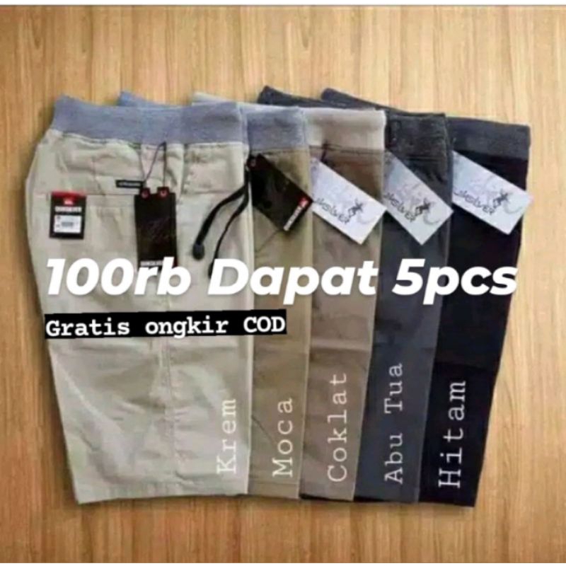 KATUN PRIA Men's Shorts Adult Boys Chino Rip Elastic Waist Drawstring Chinos Cotton Combed