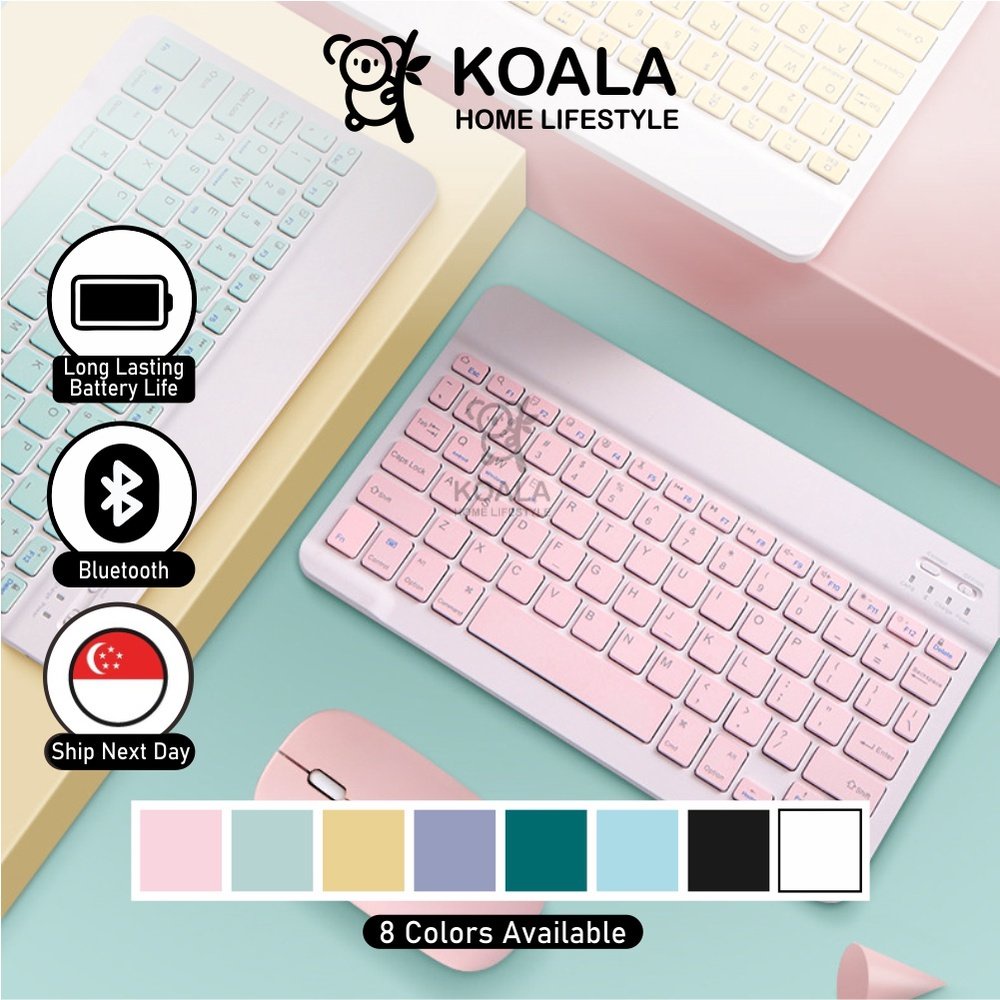 ??5.15? Koala Home Wireless Bluetooth mute Keyboard  Mouse Set  Set Rechargeable Compatible with Phone/Tablet/iPad