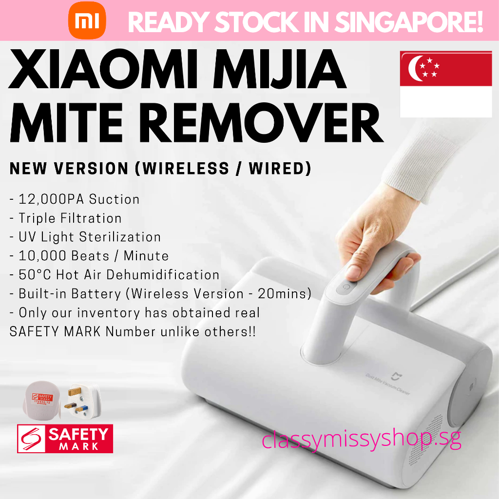 ?? [NEW] XIAOMI Mijia Mite Remover - Wireless & Wired Dust Mite Vacuum Cleaner 12000Pa Anti-dust Mites Removal