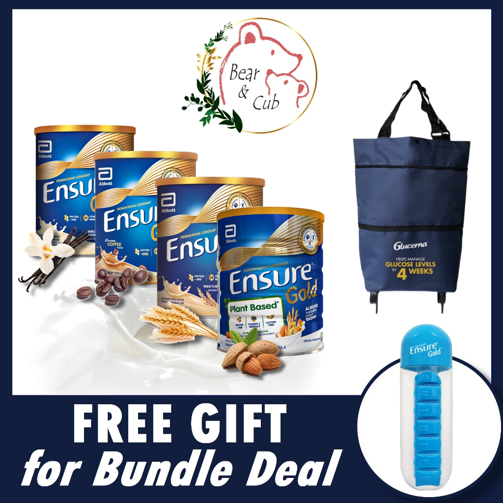 Ensure Gold 850g Tin/ 2.4kg Refill - Vanilla/Wheat/Coffee/Almond